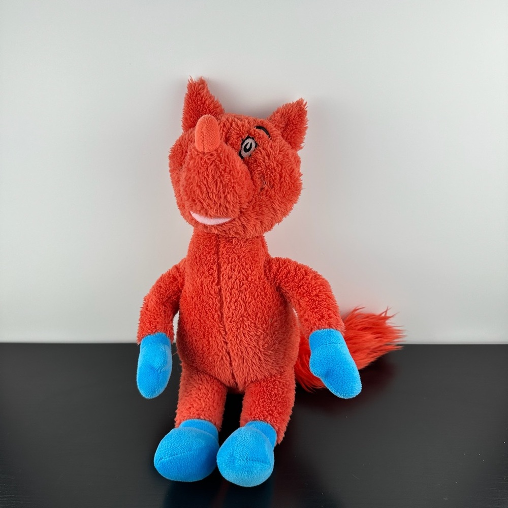 Kohl's Cares Dr Seuss Fox in Socks 15” Large Red Blue Plush Stuffed Animal